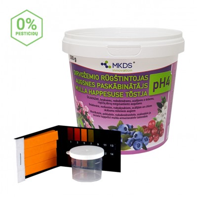 Dirvožemio rūgštintojas pH4 su mini laboratorija, 500 g 